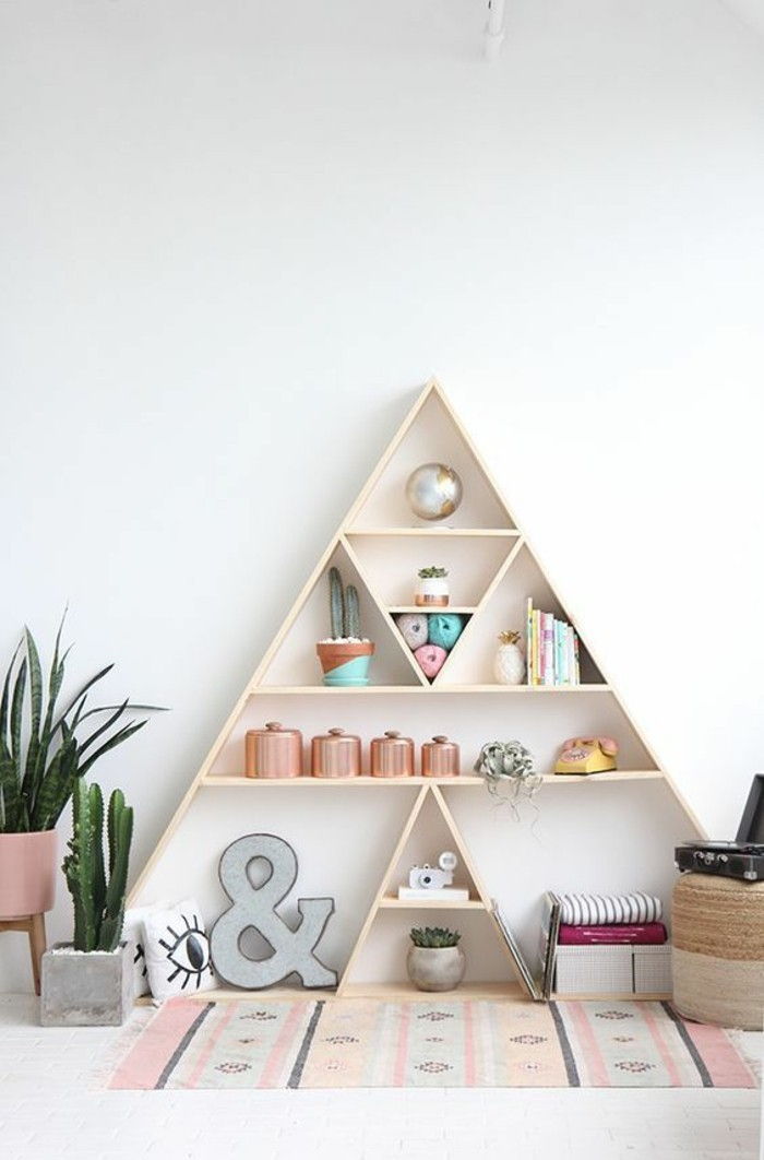 1-DIY meble DIY-wohnideen półki System-off drewna piramidalnej