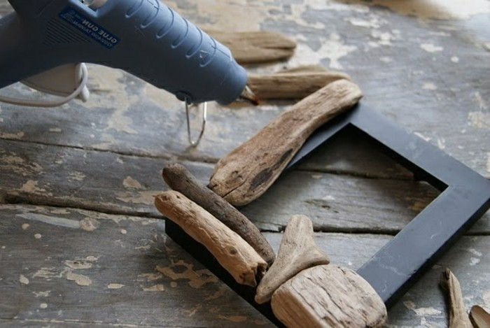 11-Tinker-z-Driftwood-slike frame-okrasitev-vaja-table-DIY ideje