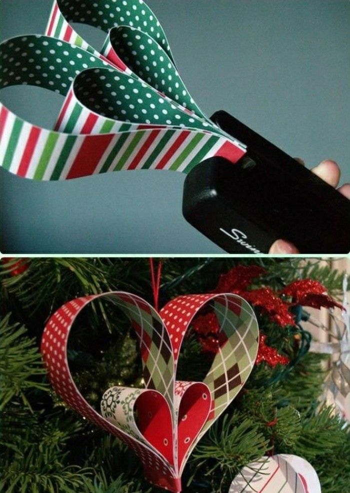111-Weihnachtsdeko samodzielnego podejmowania serca majstrować robione kolorowe-papierniczym