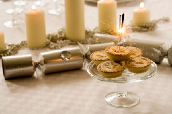 decoração de mesa de velas-em-Branco