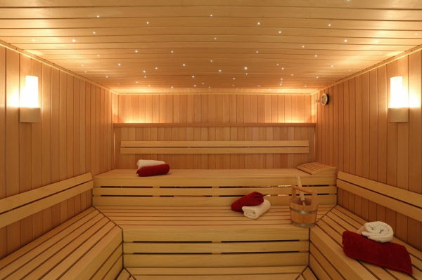 Hage Sauna tre-vakre-lights