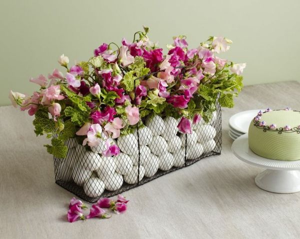 Flores de decoração de mesa