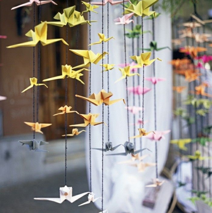 origami hârtie-1000kraniche-de-artizanat hârtie-doresc hârtie împlinire origami colorat