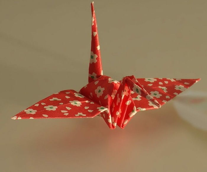 1origami-popieriaus Origami kranas-manipuliatorius Origami Origami kranas-reikšmingas-lankstymo technika-popieriaus