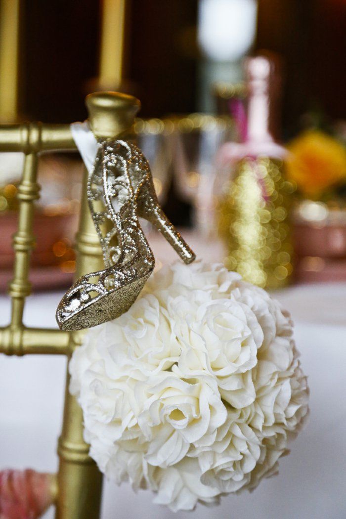 2 romantik düğün fikri ve altın ayakkabı esinlenen-Külkedisi tarafından hikaye
