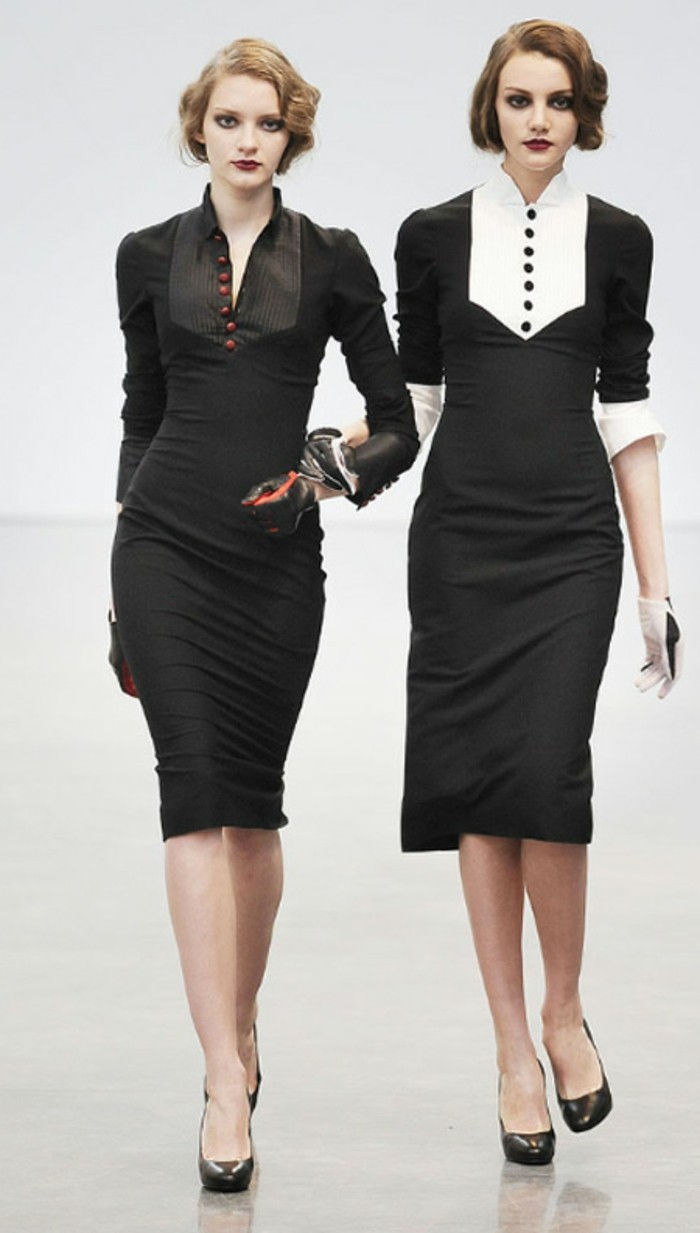 jurken 20-jaar-stijl twee-zeer-chic-vrouwen-met-interessant-