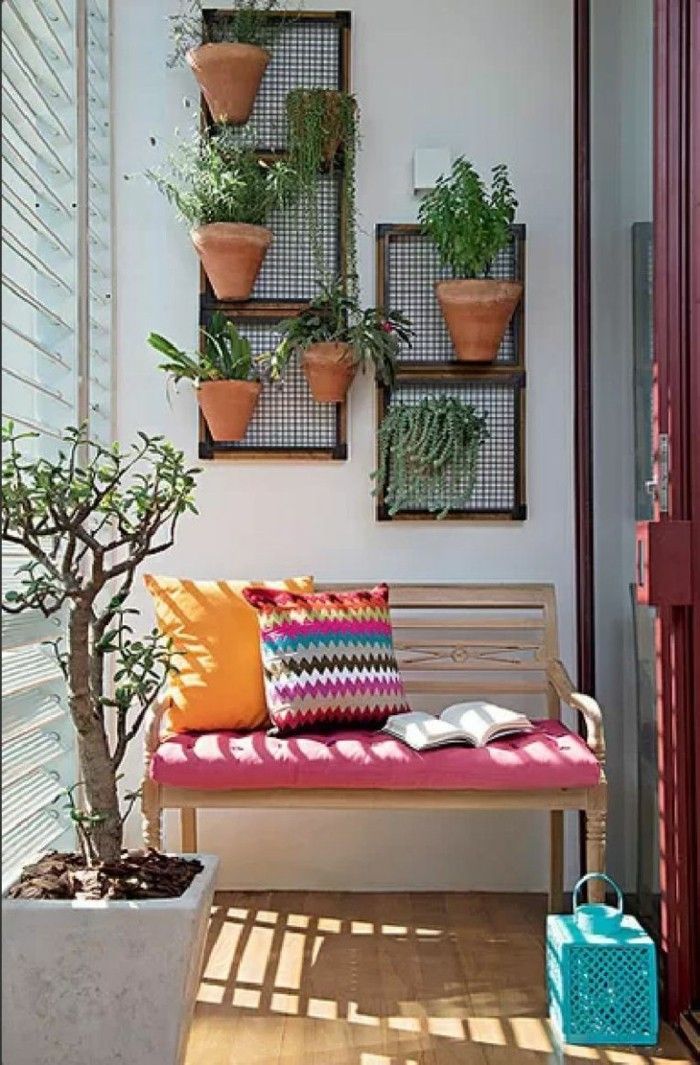 ușă-red-frame-2schmalen-balcon ghiveci-design-sticlă plante banc-lemn-colorat-kisse-portocaliu-roșu-kisse-kisse