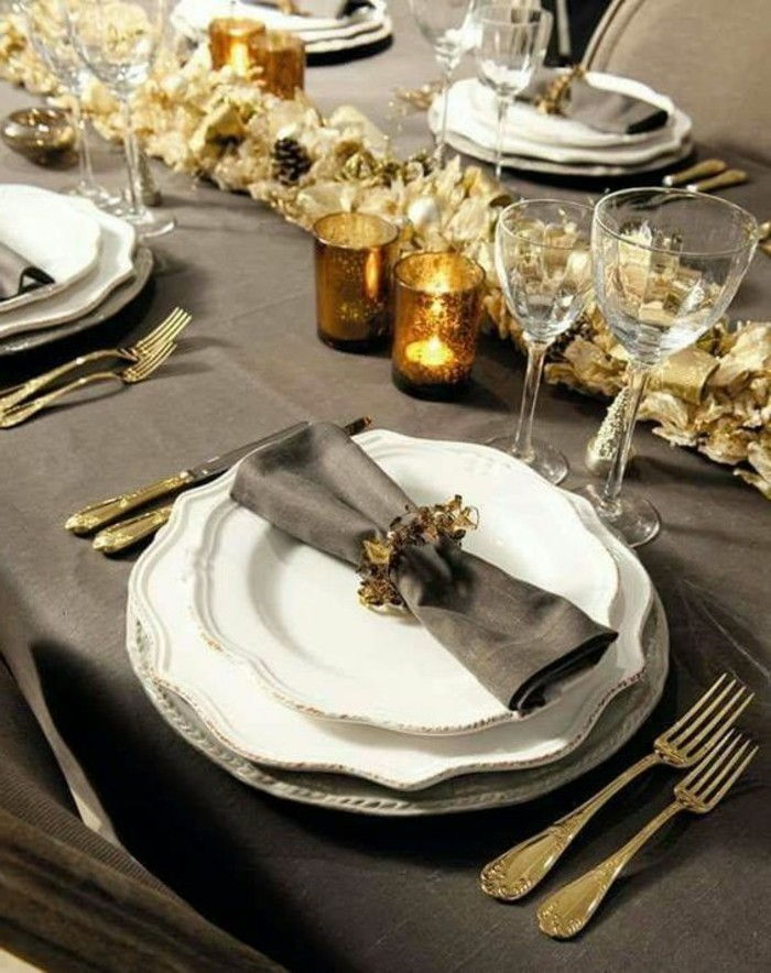 3-weihanchtsdeko-namų-pilka-staltiesė aukso Žvakidė peiliai-vyno Lazeris gama spindulių