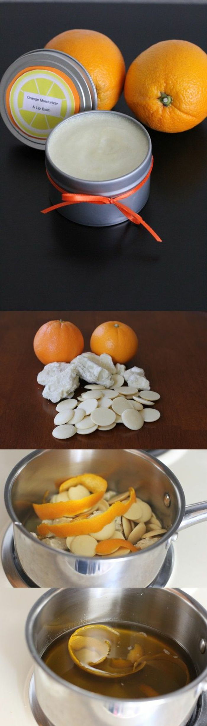 Cremă de mâini și balsam de buze cu extract de portocale