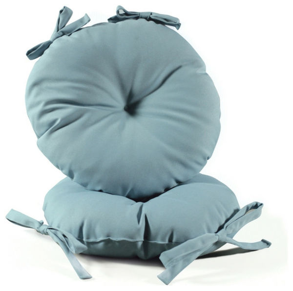 Blå-round Seat Cushion