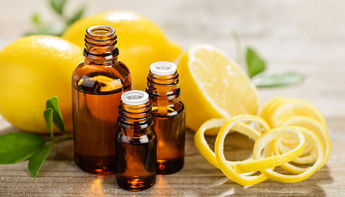 temel vücut bakımı, esansiyel yağlar ve limon ile kozmetik