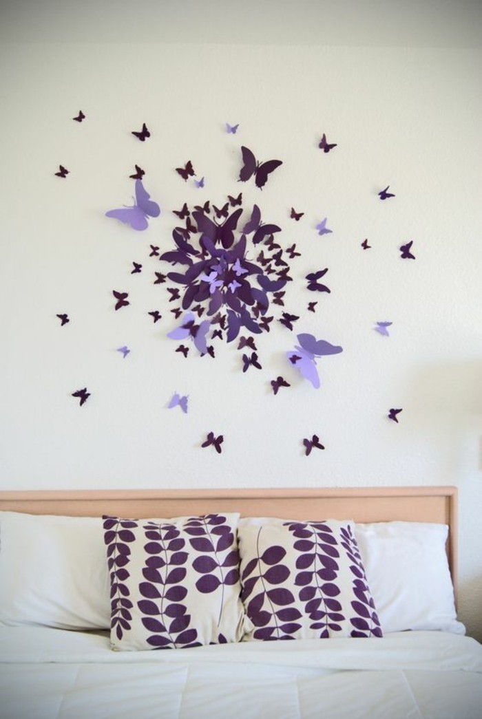6-wanddeko-make-te-fluture-deco-dormitor-violet fluturi 3d