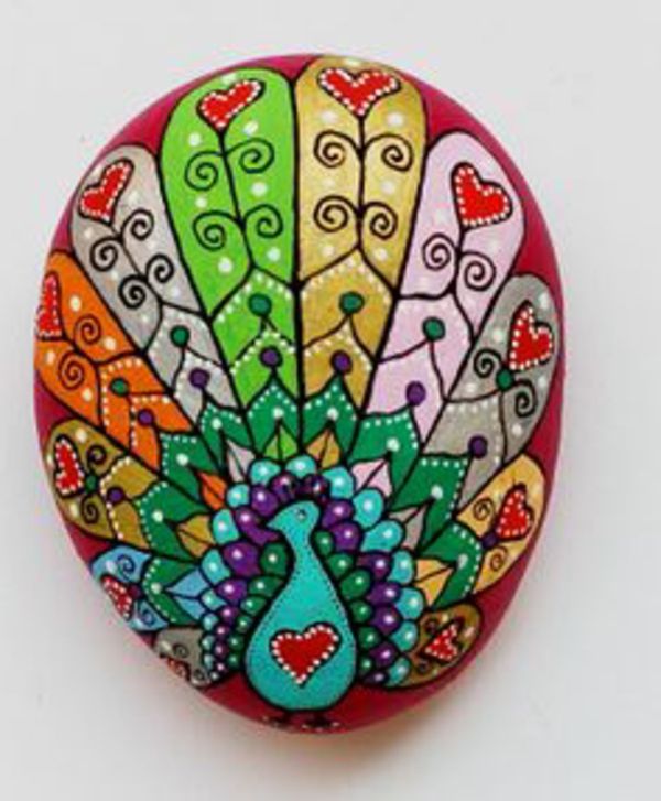 färgglada färger - stenar dekoration