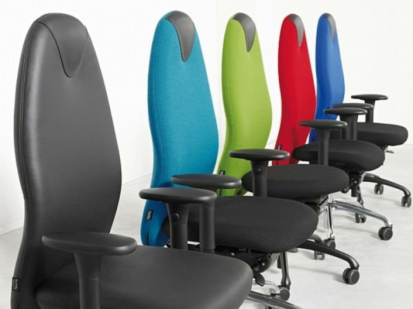 Kontormøbler kontorstoler-med-moderne-design-i-forskjellige-farger