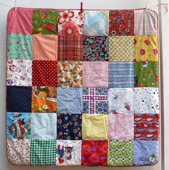 Detská postieľka patchwork deka-farebný vzor Funny