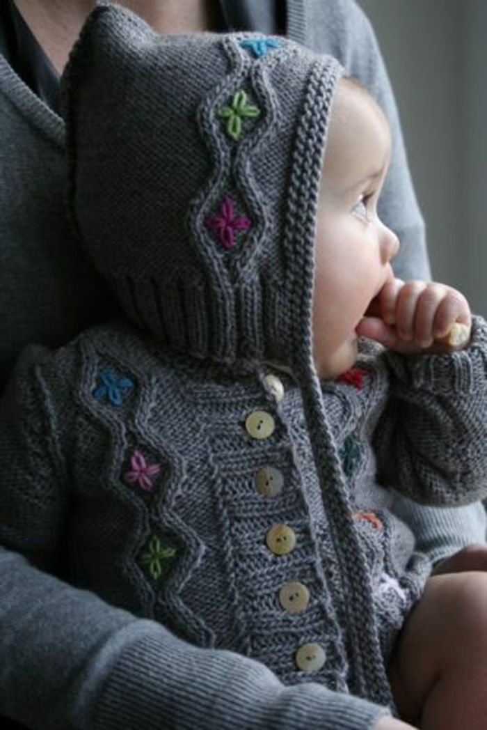 pălării pentru copii pulover-tricot-mici