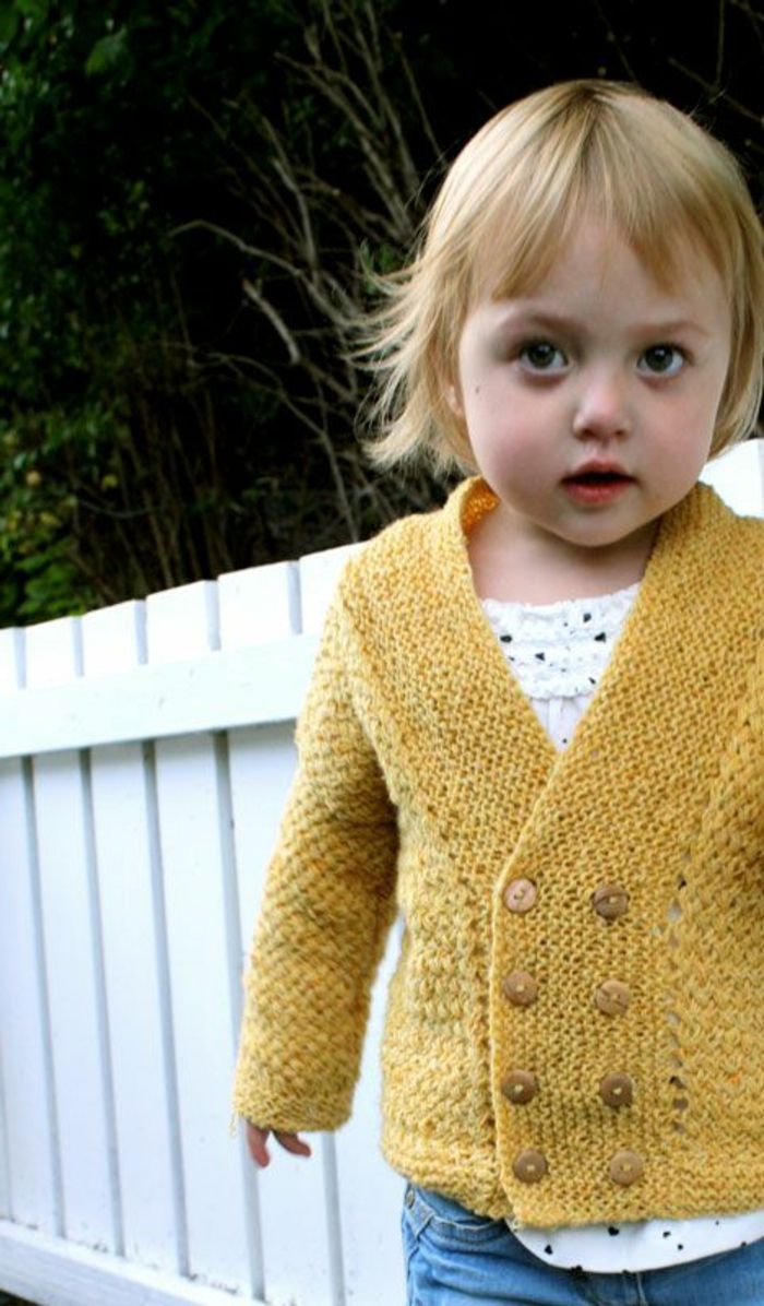 Pat-pulover tricot alb-lână-blond-galben