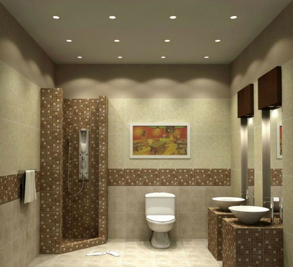 Kúpeľne - nábytok nápady osvetlenie-by-the-strop