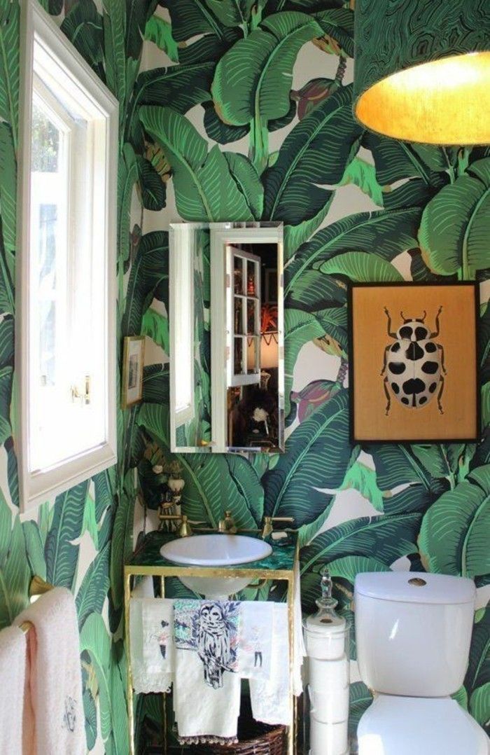 Kúpeľňové Naturales-tapety-design-veľké zelené listy