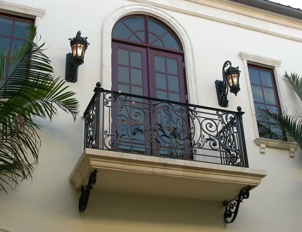 Balcon de design de fier idee balustrada