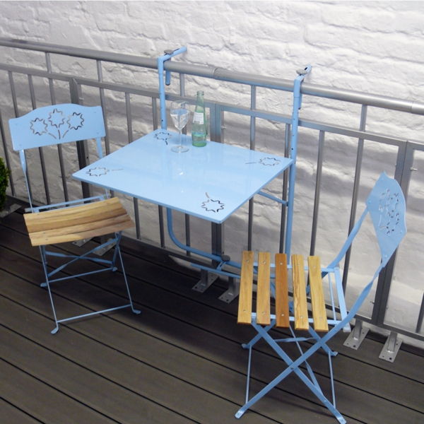 Balkonset hängande table-by-the-balkong-Blue