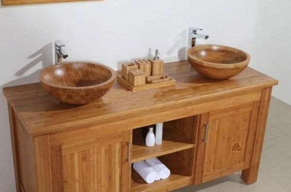 pomysłów bambus szafy szafki w łazience