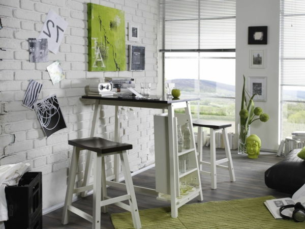 belo-pohištvo set-miza, stol