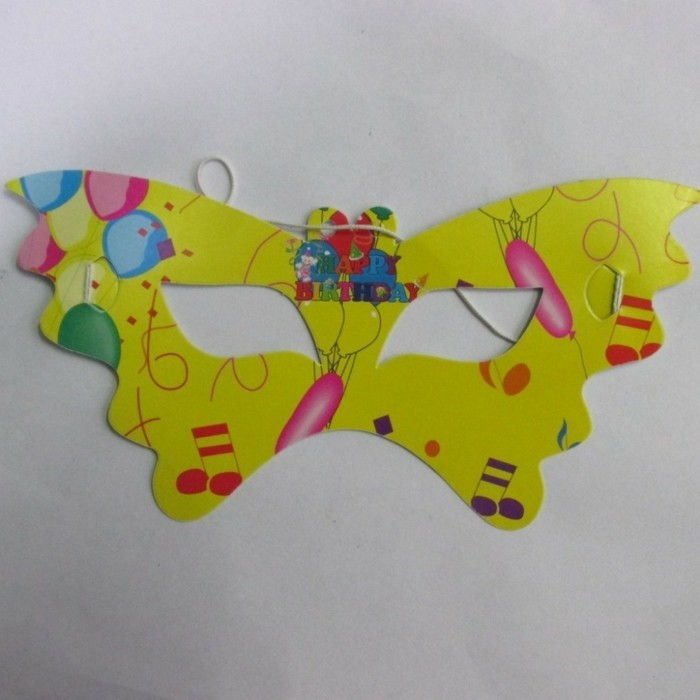 Craft idee-Carnevale come il colore farfalla-in-gialla