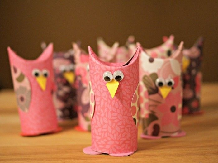 Att arbeta kreativt Owl-i-rosa färg