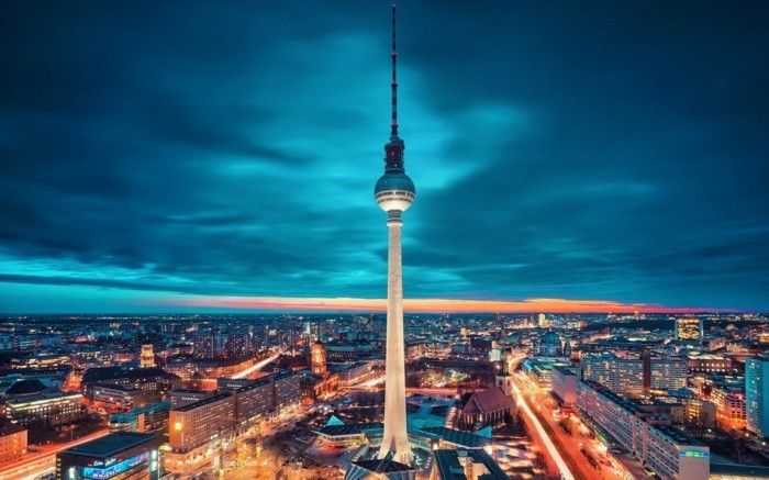 Berlin-Germania Fotografie de Up-in-the-noapte faimoase atracții-in-Europa