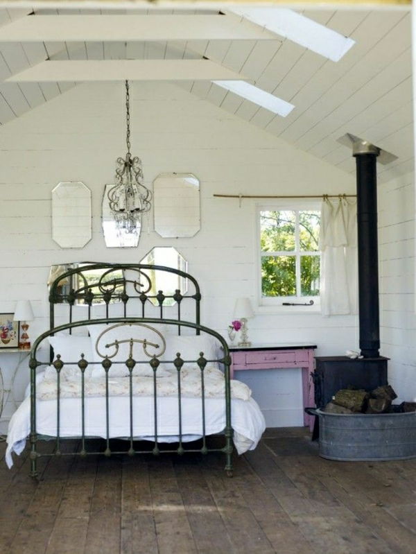 Yatak-of-the dövme demirden-beyaz yatak odası avize-mor-çekmece penceresinin
