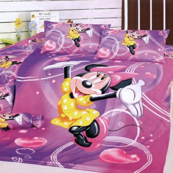 Bedding Mickey Mouse in Pink og Purple-