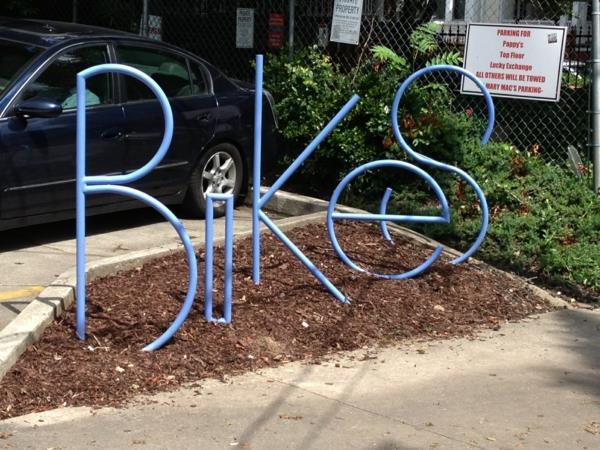 Bikes-in-Blue Bicycle stand