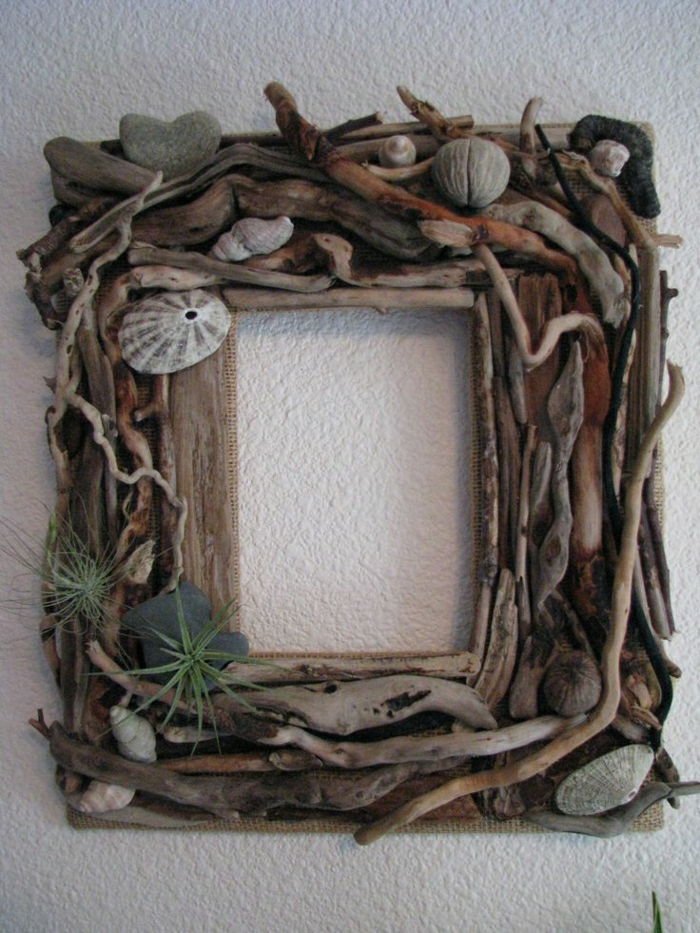 Cornici Driftwood conchiglie-handmade