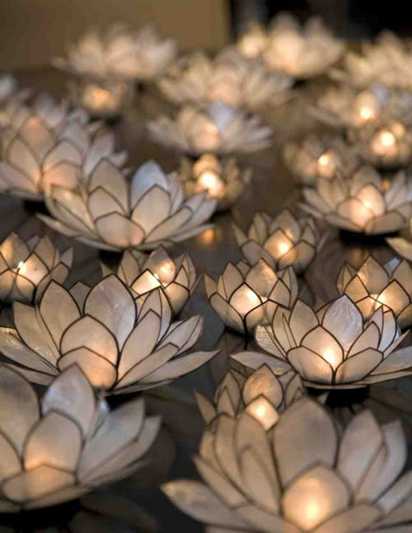 Flower Candle grimma-stor-bordsdekoration med ljus