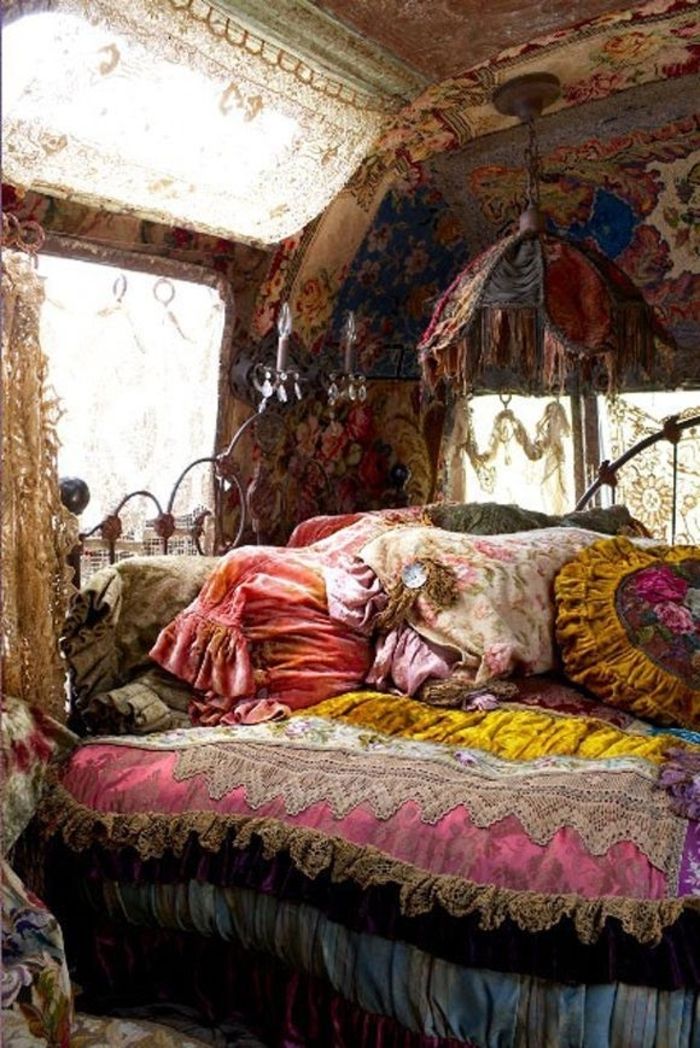 Boho-camera da letto Vintage