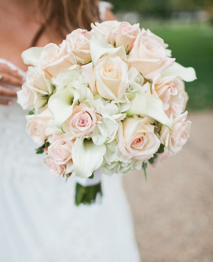 Wedding Bouquet Rose Calla romantische
