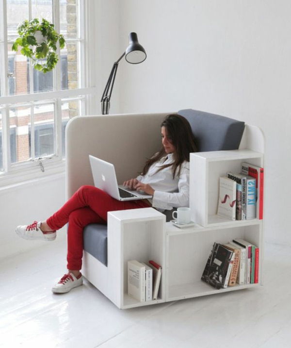 lampă de lectură -Bucherregaldesign-Idee.Sessel