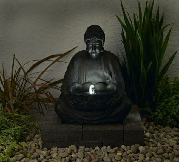 vprašal Buda Fountain v eksotičnih, Vrt-