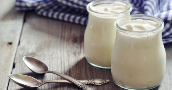 Bulgarien yoghurt för-två personer