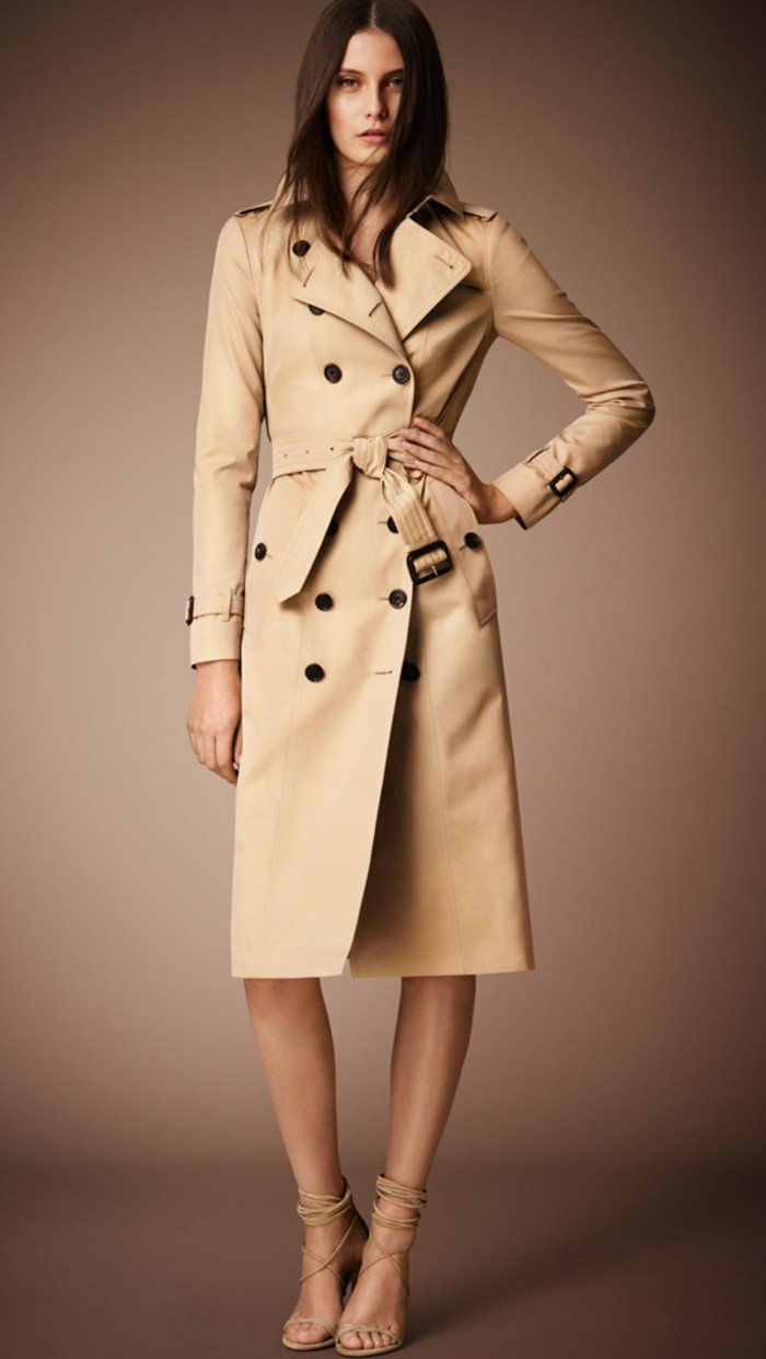 Burberry Coat Lang med belte