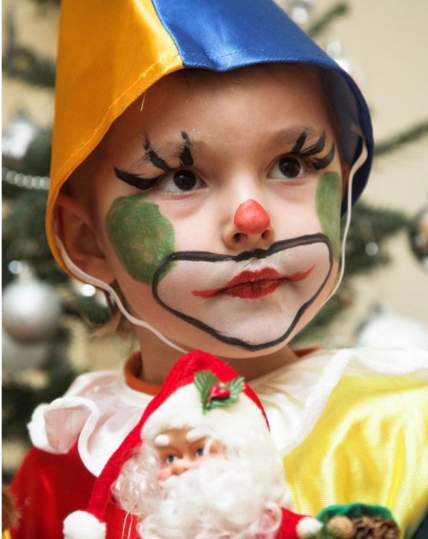 lepe smešne make up za otroke - dolge trepalnice