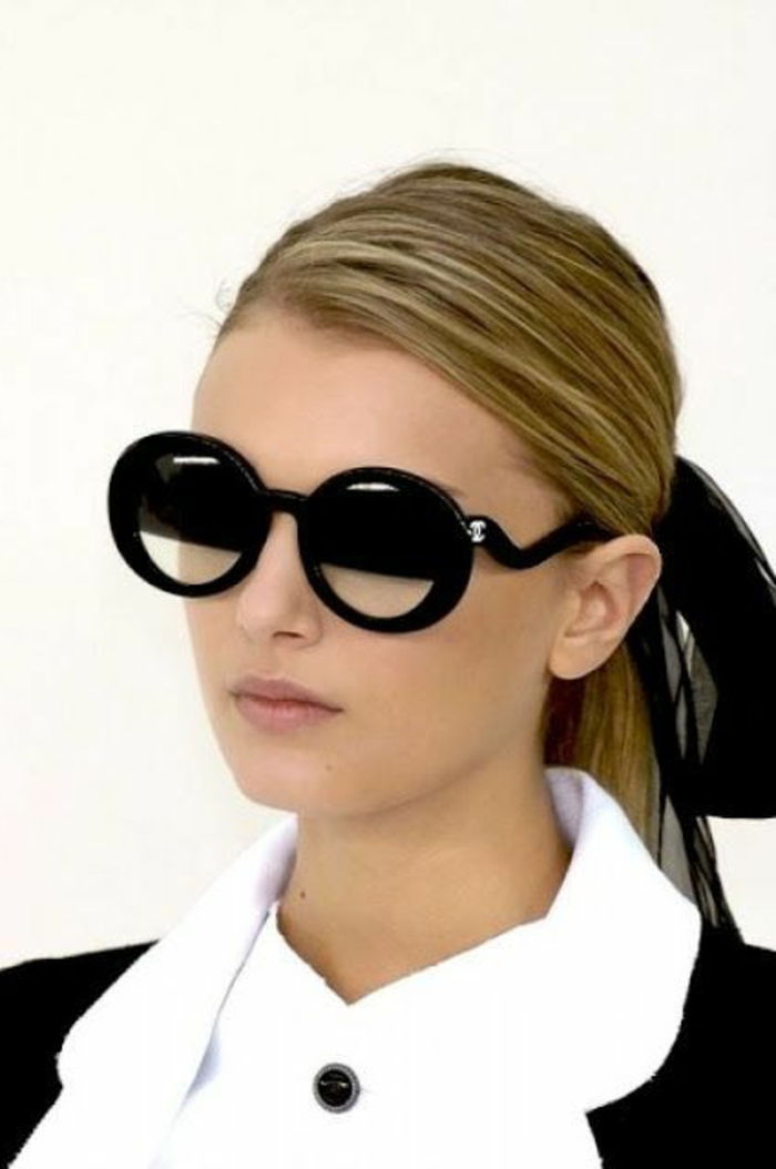 Chanel solbriller runde-og-elegant