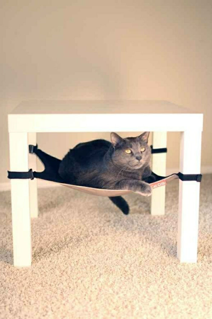 Klubska mizica Cat Hammock črno-yourself izdelavo udobno