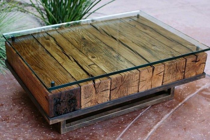 Salontafel-own-build-glas top-hout