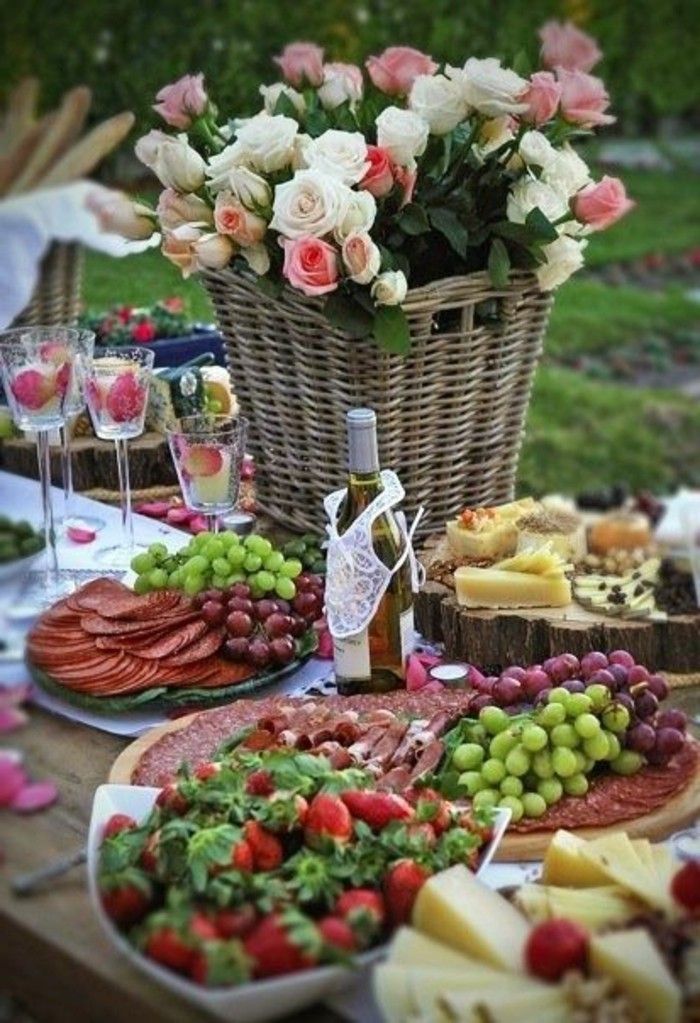 Den perfekt picknick med rosor