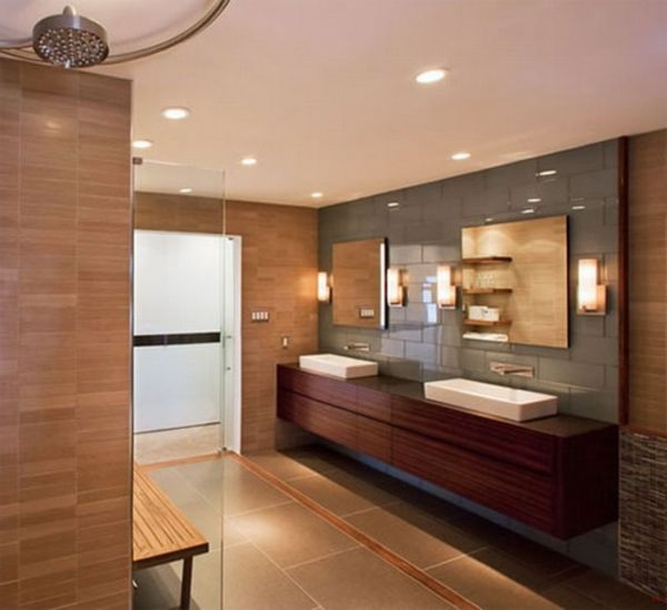 Stropné svietidlá Modern - dizajn v kúpeľni