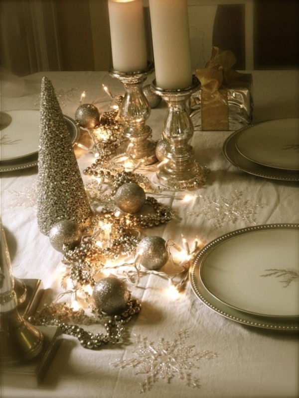 Golden Deco-by-the-table Silverster