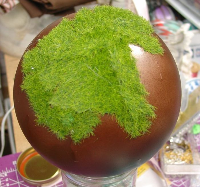 Decorativa musgo-como-um-ball-musgo é feita