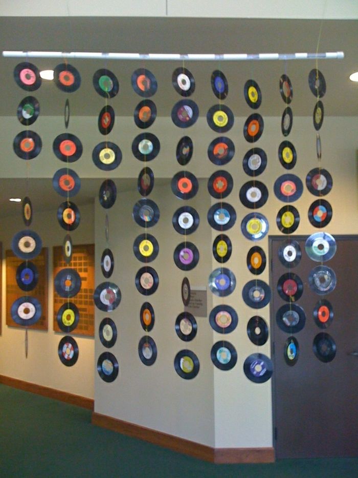 Dekorácie idea-vinyl-doska visí dekorácie